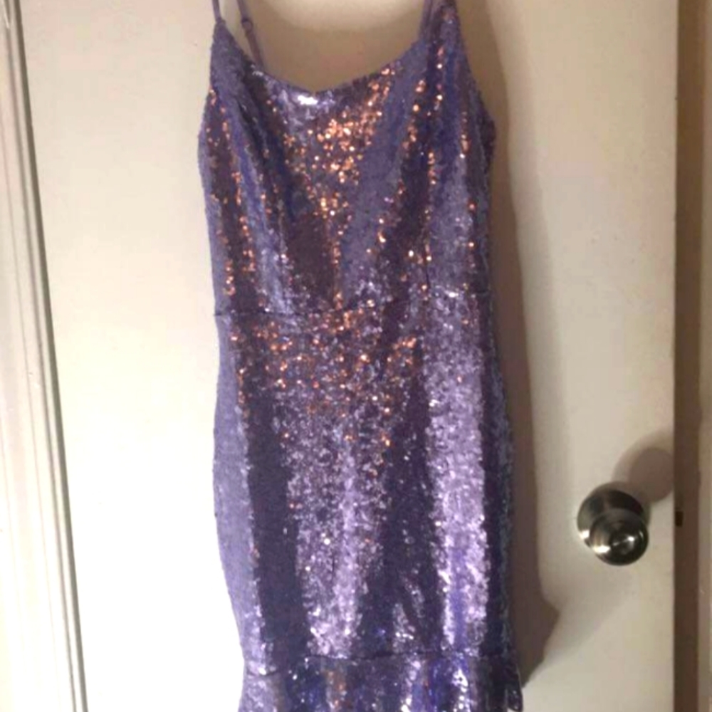 A B darlin dress purple sparkles